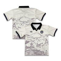 Camisetas de Fútbol Retro al por Mayor, Diseño Personalizado, Camisetas de Fútbol Vintage con Estampado por Transferencia de Calor en Negro, Spandex/Poliéster Impermeable