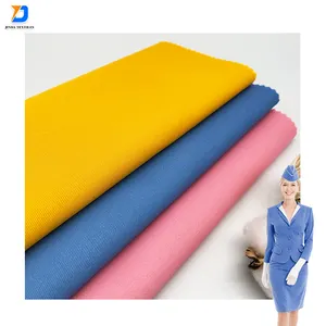 Jinda High Quality CVC 60/40 Cotton and polyester textile fabric poplin and twill uniform fabric