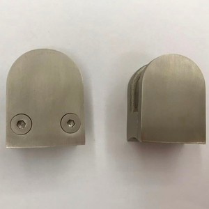 Modern Heavy Duty Stainless Steel 304 Curved Back <strong>Railings</strong> Adjustable Holder Glass <strong>Wall</strong>/Post Balustrade Staircase Handrail Clamp - Product Image 2