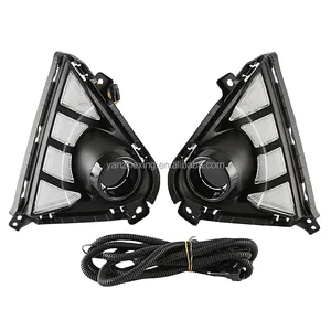 Yzx Auto Accessoires Led Drl Dagrijlicht Geel Richtingaanwijzer Licht Bumper Lamp Mistlamp Voor Hyundai Accent 2021-2023