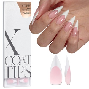 อุปกรณ์ทำเล็บปลอม XCOATTIPS ขายส่ง ปลายเล็บทรงสติลเลตโต้ยาว ปลายเล็บทรงเฟรนช์ทิป เจลนิ่ม X Coat Tip เล็บปลอมแบบหนา กดติดง่าย - Product Image 1