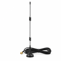 Antenne WiFi magnétique Lanyi 2,4 GHz 5 GHz RP-SMA mâle externe double bande avec indice de protection IP67, gain 2-12 dBi pour routeur et adaptateur sans fil