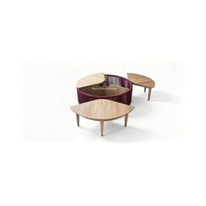 Mesa de Centro Alula con Tablero Elegante, Diseño Robusto, Estilo Moderno y Elegante para Sala de Estar, Muebles para el Hogar - Product Image 1