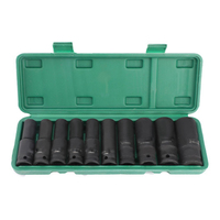 10 pièces 10-24mm 1/2 pouce entraînement profond lourd outil de Garage métrique pour adaptateur de clé ensemble d'outils à main jeu de douilles d'impact