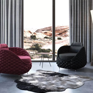 Canapé en corde tissée artisanale bon marché d'usine avec cadre en aluminium incurvé mobilier d'extérieur sectionnel <span class=keywords><strong>petit</strong></span> <span class=keywords><strong>jardin</strong></span> hôtel patio balcon - Product Image 3