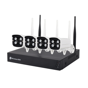 4CH NVR 1080P <strong>Wifi</strong> <strong>IP</strong> CCTV System Wireless Transmitter and Receiver <strong>Kit</strong> Complete Camera Set