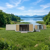 Matériaux recyclables, construction durable, énergie verte, maison préfabriquée modulaire, maisonnette moderne, maisonnette portable, maisonnette Apple