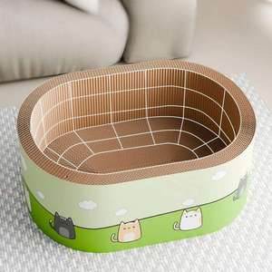 Tiragraffi per Gatti Resistente a Tutte le Stagioni, a Forma di Albero, in Cartone Ondulato, con Ampio Spazio e Privacy, per Gatti Domestici - Product Image 2