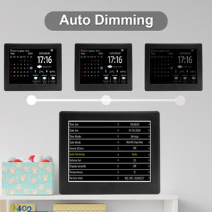 Giá tốt Wifi kỹ thuật số calenadar nhà Trạm thời tiết kỹ thuật số Nhiệt kế ẩm kế trong nhà ngoài trời cảm biến không dây thời tiết - Product Image 5