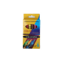 Pack de crayons personnalisés, 12 crayons, ensemble de crayons à la cire avec emballage écologique, logo personnalisable pour l'éducation des enfants