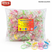 Wholesale Glucose Pacifier Lollipops Hard Candy 50 Count Individually Wrapped Fruit Flavored Bracelet Ring Gift Bag