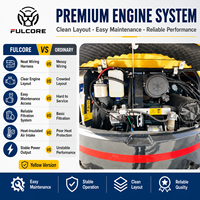 Mini-excavatrice FULCORE à entraînement puissant, haute capacité de franchissement pour travaux en pente avec cabine de protection