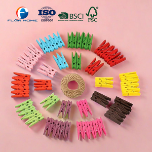 Offre Spéciale pinces à <span class=keywords><strong>linge</strong></span> en bois décoratives Clips photo Flexible petit design en bois pour le salon et l'armoire - Product Image 3