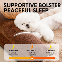 Canapé-lit pour chien en forme d'éléphant, 5 tailles, avec coussin en peluche doux amovible, canapé confortable pour grands chiens et chats d'intérieur OEM