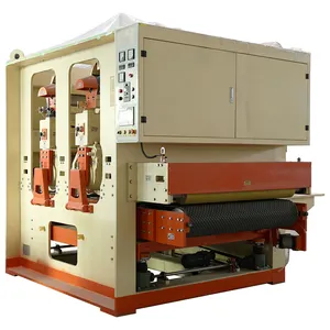 China 1000Mm Woodworking Plywood Furniture Brush Polishing Sanding Wide Belt Sander Machine For Sale