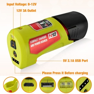 Adaptador de cargador N12 y fuente de alimentación portátil para Milwaukee M12, 48-59-1201 49-24-2310 - Product Image 4