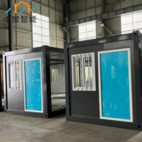 Économisez sur les frais de livraison : Mini-maison conteneur pliable modulaire de 20 pieds sur 20 pieds
