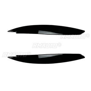Pegatinas para Cejas de Faros Delanteros de Coche, Aspecto Negro Brillante/Carbono, para BMW Serie 1 E81 E82 E87 E88 2008-2013 - Product Image 2