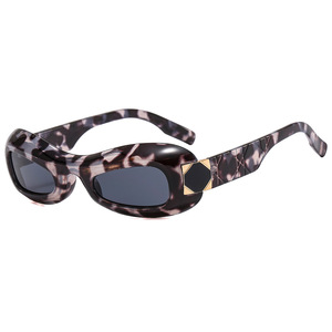2024 Retro <b>Sunglasses</b> for Women <b>Wrap</b> Around Sun Glasses Outdoor Windproof Thick Frame Trendy <b>Sunglasses</b> - Product Image 1