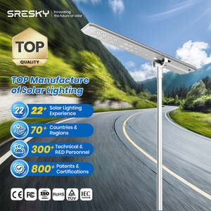 Farola Solar Todo en Uno SRESKY, Farola LED para Exteriores Resistente al Agua, Farola Solar Integrada de 40w 60w 80w 100w - Product Image 1