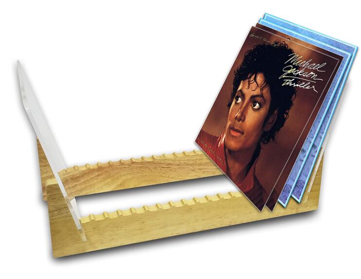 Стойка для виниловых пластинок, стойка для хранения виниловых пластинок 50, стойка для виниловых пластинок из массива дерева, органайзер для хранения виниловых пластинок