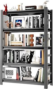 Étagère de <span class=keywords><strong>garage</strong></span> robuste <span class=keywords><strong>à</strong></span> 5 niveaux, en métal sans boulons, avec finition thermolaquée, pour entrepôt, sous-sol, point de contrôle - Product Image 5