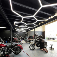 Lampe LED hexagonale à suspension, kit de lampe hexagonale, lampe LED hexagonale pour garage, sortie d'usine