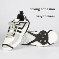 Couvre-chaussures antidérapants à dents pouvant être utilisés par temps de glace et de neige pour éviter les glissements et les chutes 5 griffes