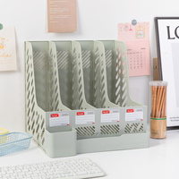 Organizador de Archivos de Escritorio A4, Soporte para Documentos de Plástico Grueso, Caja de Almacenamiento de Archivos Minimalista, Venta al Por Mayor