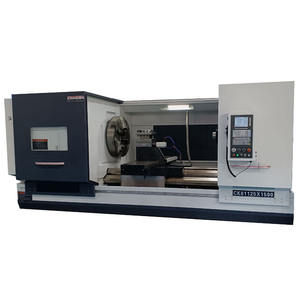 Mesin bubut CNC Horizontal CK61125, mesin bubut 4/6/8 stasiun pemegang alat listrik, poros 130mm melalui lubang sistem GSK - Product Image 3