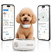 Localizador GPS Inteligente para Mascotas, de Plástico y Silicona, Resistente al Agua, Monitor de Ubicación en Tiempo Real, Seguimiento de Actividad, Asistente Veterinario con IA, >20 Horas de Duración