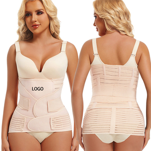 3 Trong 1 Sau Sinh Bụng Hỗ Trợ Phục Hồi Bụng/Eo/Vành Đai Xương Chậu Bọc Ban Nhạc Corset Eo Huấn Luyện Viên C Phần Sau Sinh Tráng - Product Image 1