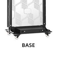 Vitrine d'affichage LED ultra-mince en alliage d'aluminium pliable avec luminosité de 5000 cd pour la publicité en supermarché en intérieur