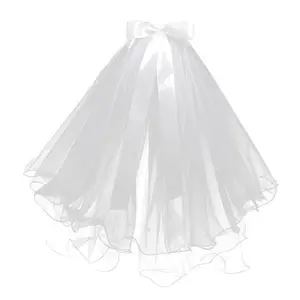 Velo luminoso Net Red Luminous Yarn Super Fairy Ribbon Bow <span class=keywords><strong>LED</strong></span> Light con luminoso con perla Warm Light Small Veil - Product Image 1