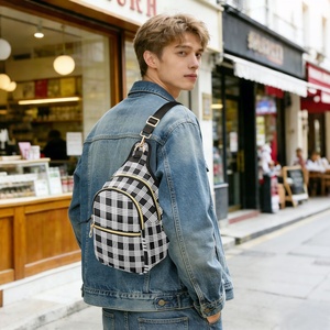 Aloha <b>Small</b> Sling Bag Sports Crossbody Chest Shoulder Bag Men Custom Logo Hawaiian Palaka Crossbody Bag for Travel - Product Image 5