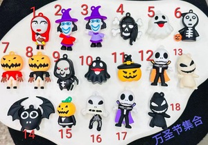 Nuevos y Divertidos Accesorios para Coche <span class=keywords><strong>con</strong></span> Colgante de Halloween, Muñecos de <span class=keywords><strong>Silicona</strong></span> de Dibujos Animados, Pequeñas <span class=keywords><strong>Figuras</strong></span> Colgantes <span class=keywords><strong>con</strong></span> Orificio para Hacer Llaveros - Product Image 4