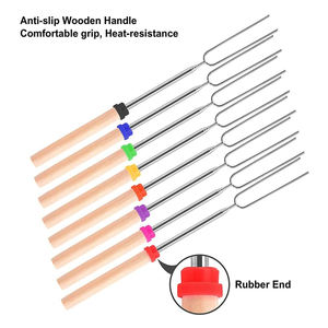 Varillas para Asar de Acero Inoxidable de Grado Alimenticio UPSILON de 32 Pulgadas para Hot Dogs, Fogatas y Braseros, Fáciles de Limpiar - Product Image 2