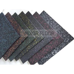 Dalles en caoutchouc écologiques imperméables à haute flexibilité, surface de terrain de jeu, sécurité, revêtement de sol en caoutchouc pour salle de sport, tapis en caoutchouc de 20 mm - Product Image 2