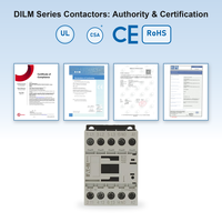 Eaton Moeller DILM7-10 AC Contactor 7A 24V Coil 1NO Aux 3 Pole 50/60Hz Kontaktor Magnetik untuk Motor AC Pemasangan Rel DIN