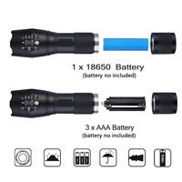 Lampe torche infrarouge en aluminium de qualité militaire pour l'extérieur, portable, zoom, chasse nocturne, lumière laser IR 850 nm