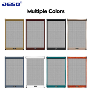 Factory High <strong>Quality</strong> DIY Retractable <strong>Window</strong> Fly <strong>Screen</strong> Roller <strong>Roll</strong> <strong>up</strong> <strong>Screens</strong> Fiberglass Retractable Mosquito Net Aluminum Frame - Product Image 2