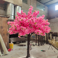 BL-AT25 Großer Outdoor 5ft Seiden-Kirschblüten-Dekorationsbogen-Set Handgefertigter Rosa Künstlicher Baum für Hochzeitsdekoration