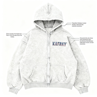 Hoodie Pria Custom Personalized 500 Gsm, Sablon Puff Vintage Oversized, Hoodie Berat