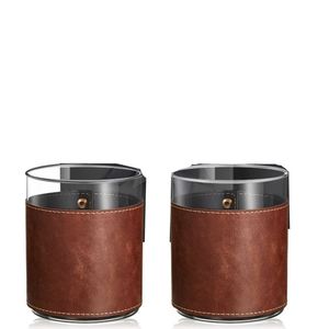 Funda de Piel Sintética para Vasos de Whisky, Funda Protectora Impermeable y Aislante para Botellas de Café - Product Image 1