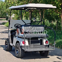 Voiturette de golf 4 places, voiturette de golf Q Follow et voiturette de golf pliable pour jardin de villa