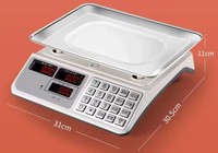 SS-Tastatur tasten Stromkabel ladegerät Schwere Tray-Platte LED oder LCD-Metzger waage Max. 40kg Starkes ABS-Gehäuse Hochgenaue Wäge zelle