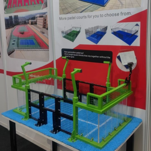 Nouveau modèle 2026 <span class=keywords><strong>de</strong></span> terrain <span class=keywords><strong>de</strong></span> padel panoramique, modèle standard 20x10m, modèle miniature à l'échelle réelle, Maqueta <span class=keywords><strong>De</strong></span> Pista <span class=keywords><strong>De</strong></span> Padel - Product Image 6