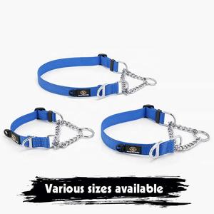 Collier antidérapant limité approuvé par l'entraîneur, collier pour chien Martingale robuste avec chaîne en acier inoxydable - Product Image 5