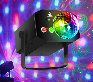 Lumières <span class=keywords><strong>laser</strong></span> LED rotatives activées par le son, <span class=keywords><strong>prix</strong></span> d'usine, lumières de scène de fête disco DJ - Product Image 6