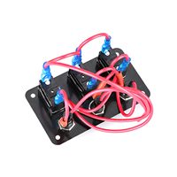 Interrupteur à bascule 3 en 1 DC 12V avec fusible 10A, marche/arrêt, SPST, multi-interrupteur, étanche, pour voiture, bateau, camion